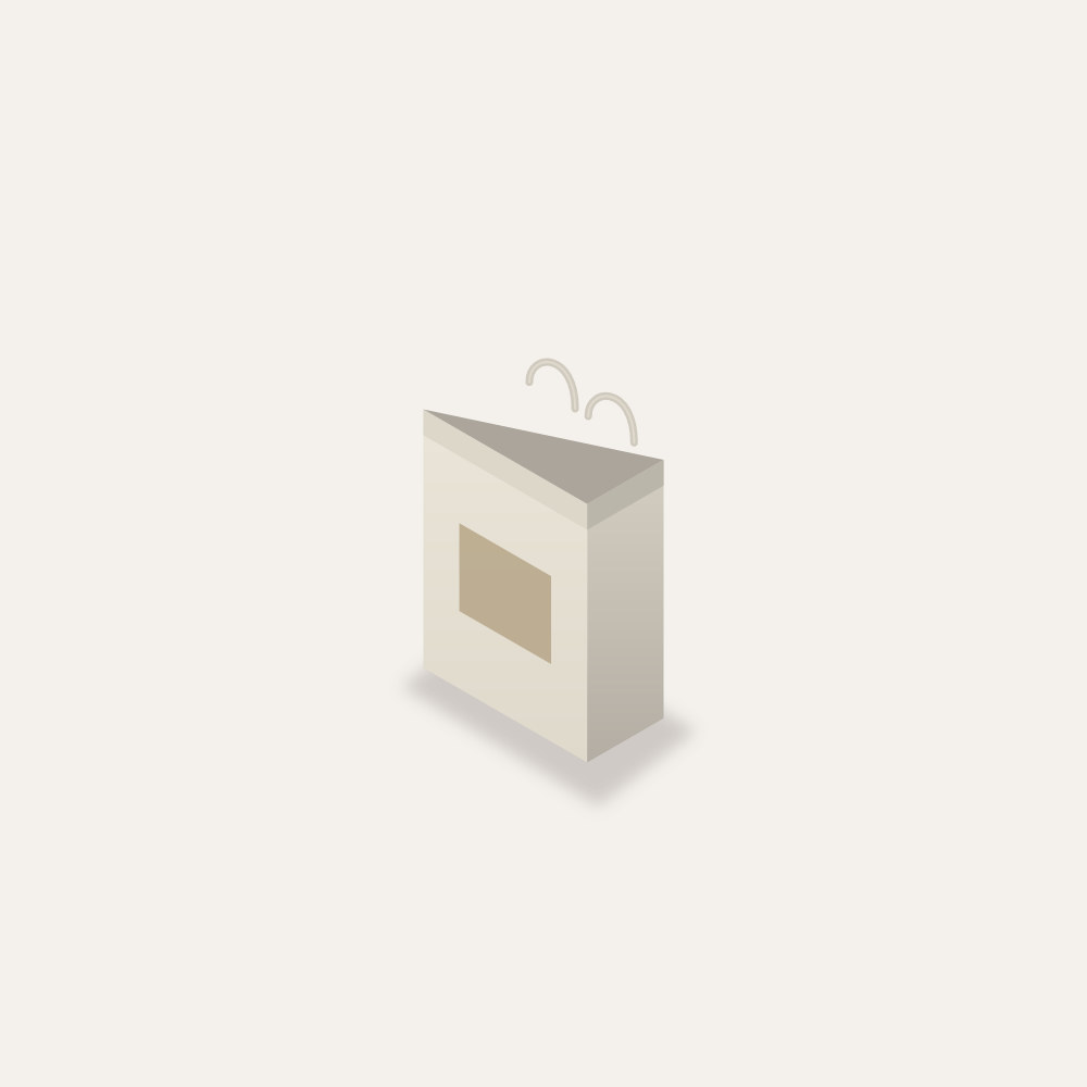 Luxury un-laminated paper bag with ribbon handles — printed with your logo