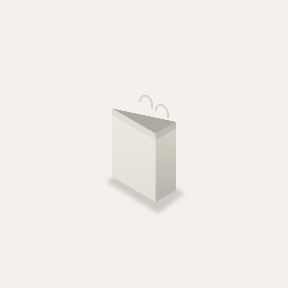 Luxury un-laminated paper bag with ribbon handles — made in a range of sizes