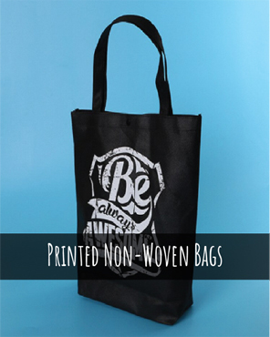 Printed non-woven polypropylene bags in bulk